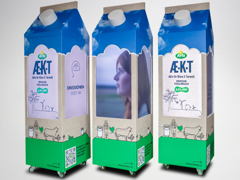 XXL-Milchtüten ARLA AEKT - ZWEYLOEVEN Werbeproduktion GmbH